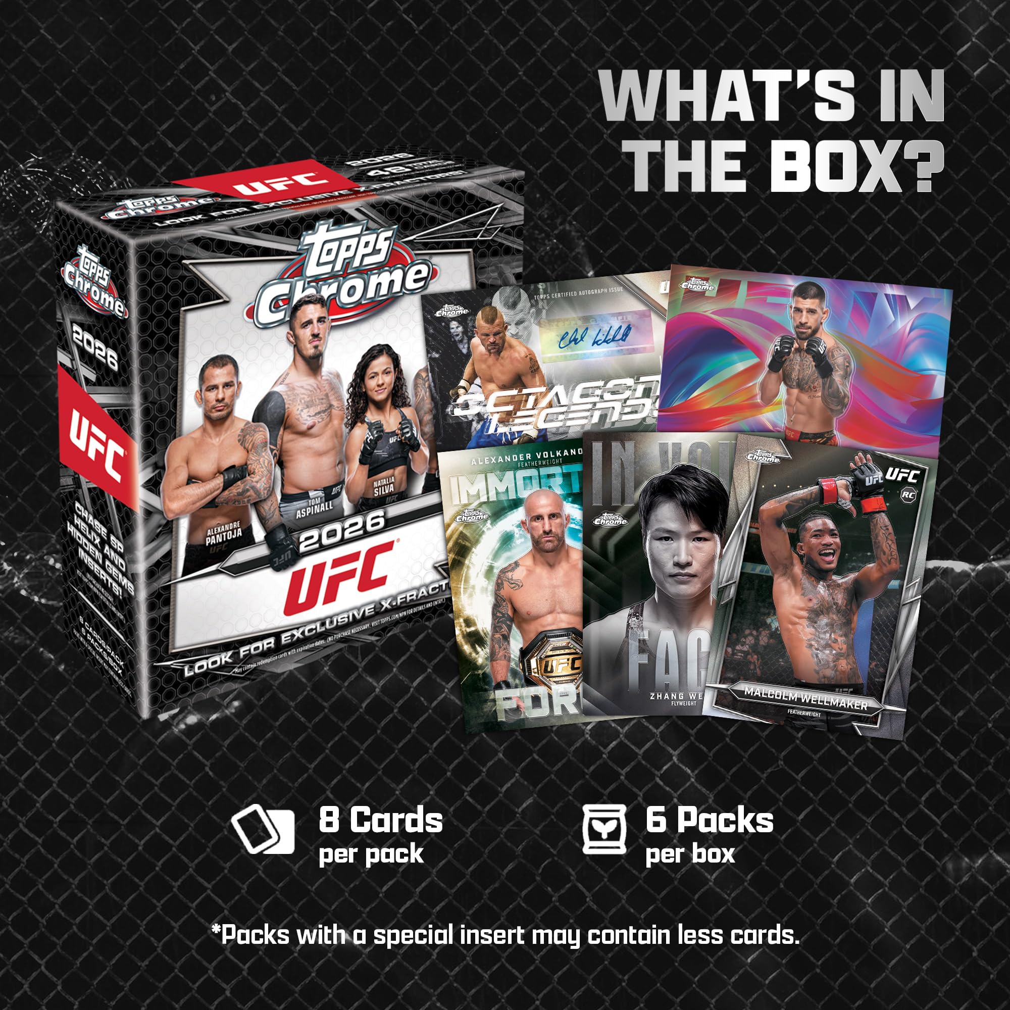 2026 Topps Chrome UFC - fabrycznie uszczelniony - Mega Box