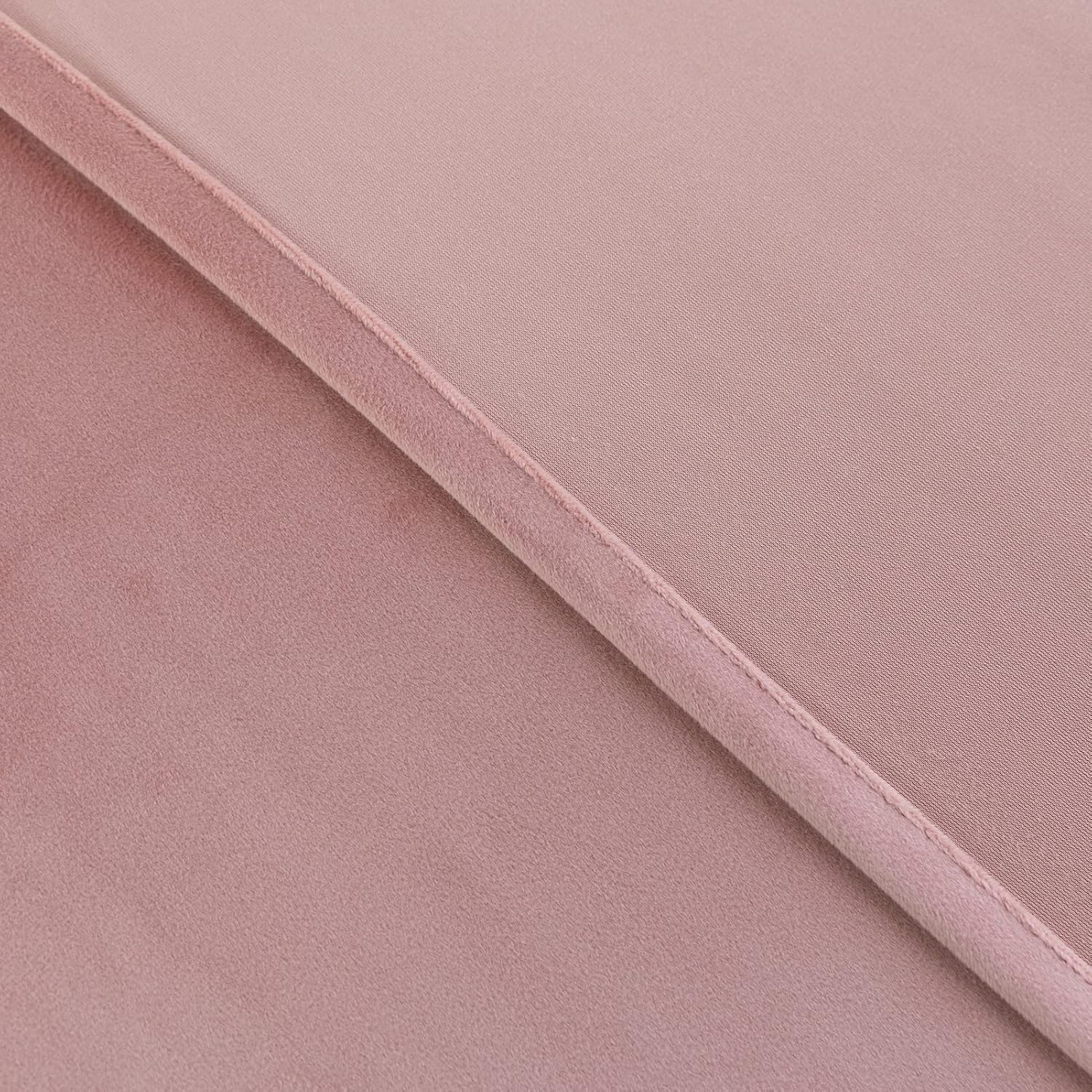 PLEASANT BOULEVARD | Velvet Curtains [2 Panels] Elegant Living Room Bedroom Window Drape Curtains, Grommet Eyelet Style (52 x 95in, Chintz Rose)