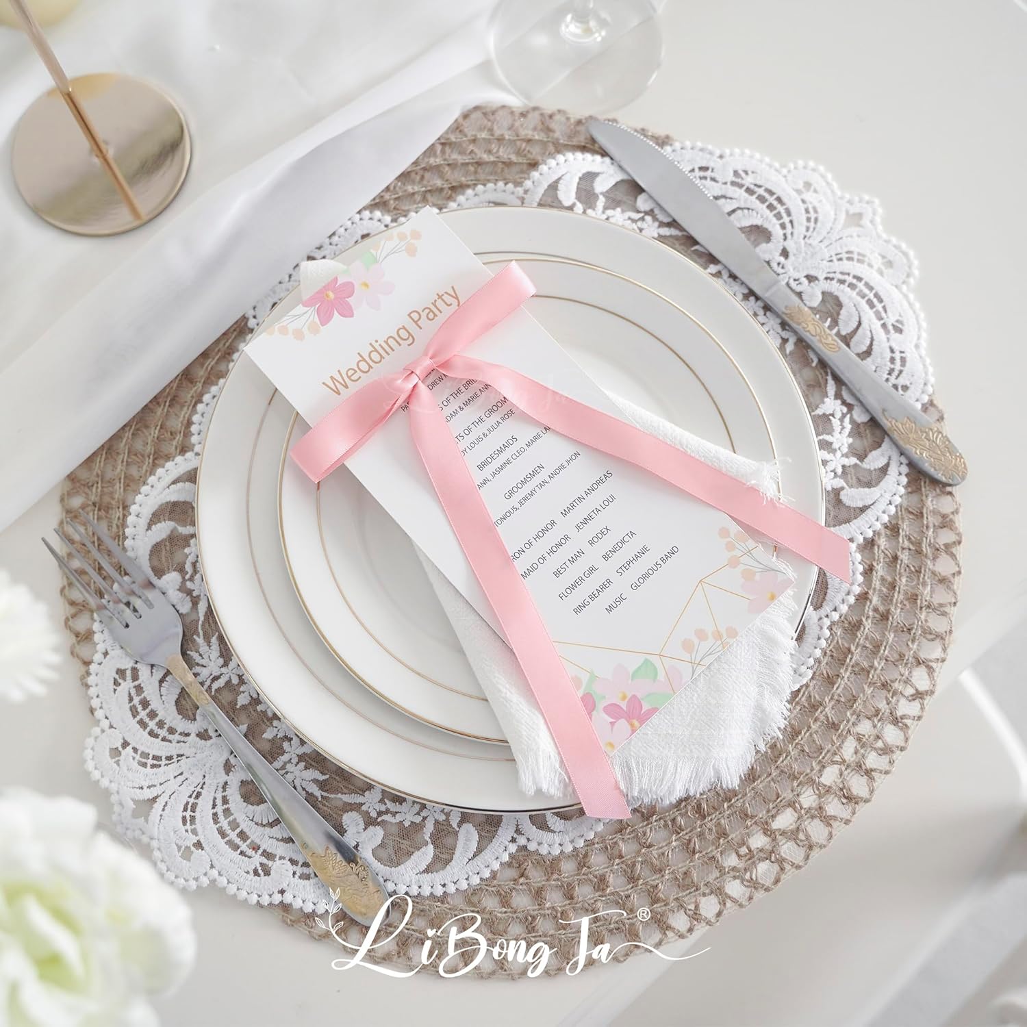 50 PCs Pink Bow 5 Inch Long Tail Bows for Gift Wrapping, Easter Bow Party Decorations, Twist Tie Bows, Satin Bows for Crafts, Premade Bows for Presents, Treat Bags, Bottles, Cakes - Image 6