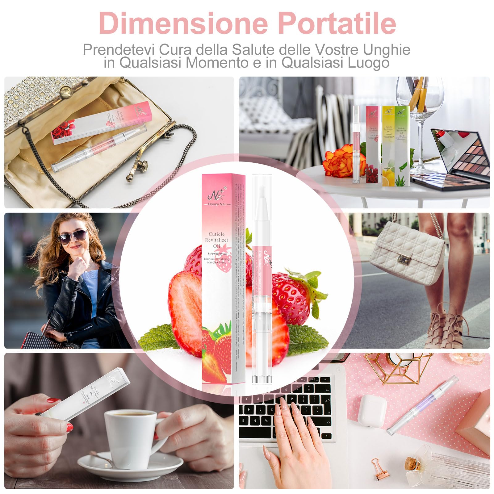AISEELY Olio Nutriente per Cuticole Unghie - Set da 15 Penne per Manicure/Pedicure, per Riparare e Idratare Cuticole Secche e Unghie Screpolate