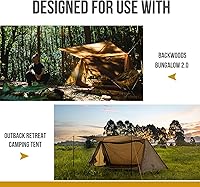 Vista 6 de OneTigris Huella impermeable de la tienda, 81" x 65