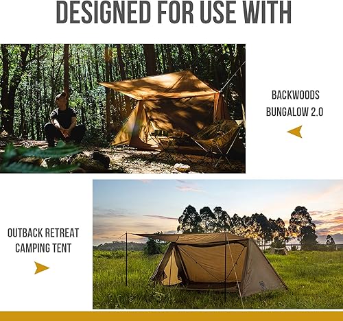 Miniatura 6 de OneTigris Huella impermeable de la tienda, 81" x 65"