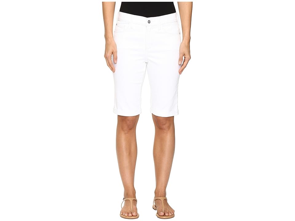 

NYDJ Briella Roll Cuff Shorts in Optic White (Optic White) Women's Shorts