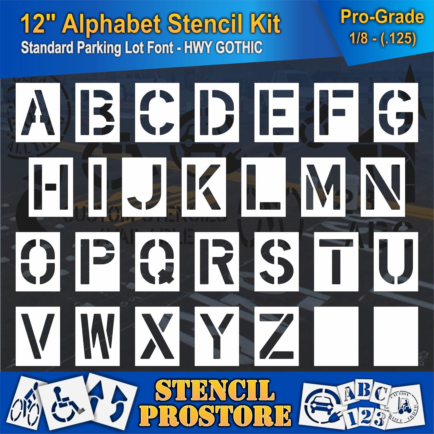ステンシルオーダー Amazon | ステンシルシート アルファベット 18x28cm