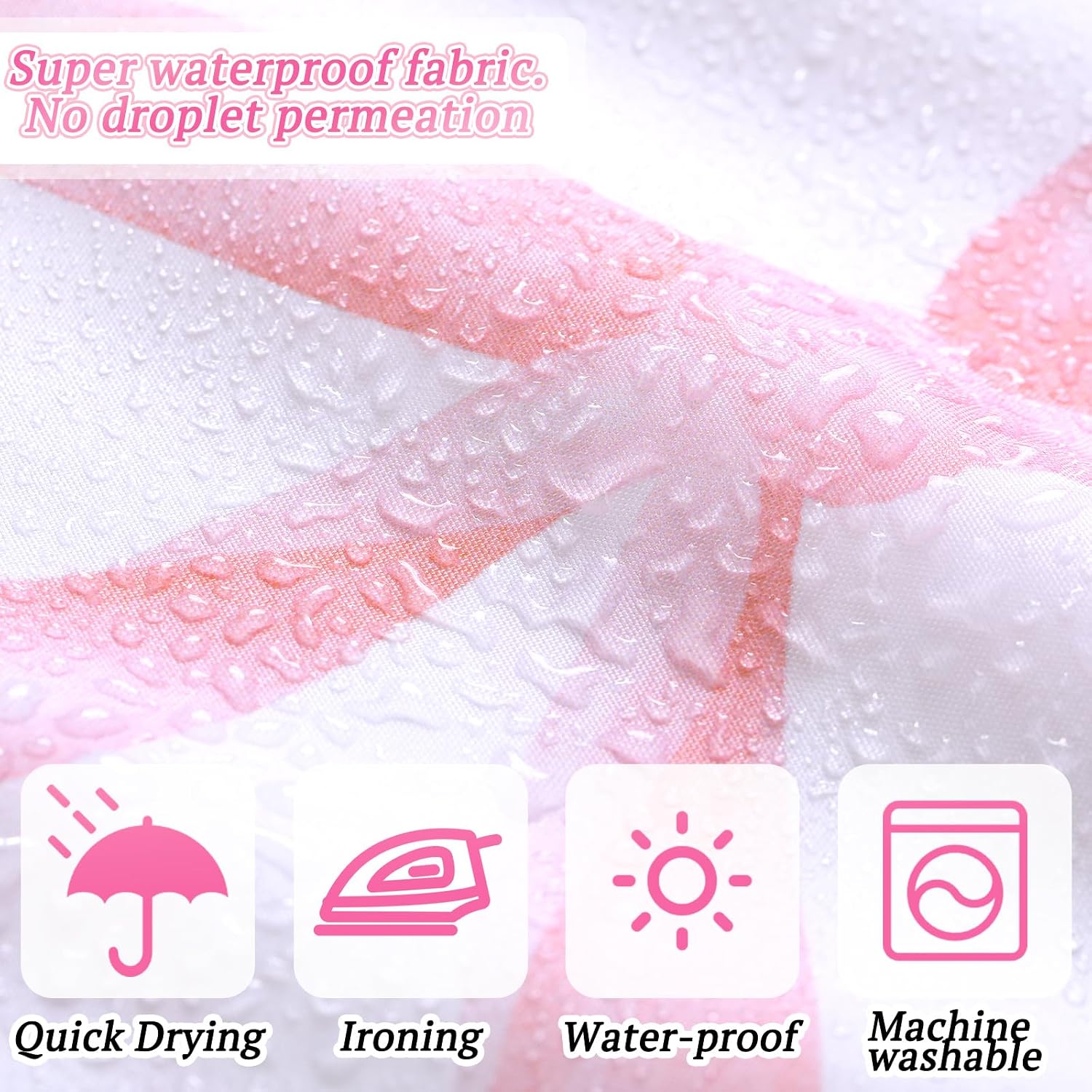 8 Pcs Pink Bow for Shower Curtain Sets for Bathroom Decor Cute Coquette Bathroom Accessories Preppy Bow Knot Aesthetic Girly Shower Curtain Sets with Towels Carpet Bath Mat Toilet Rugs and 12 Hooks