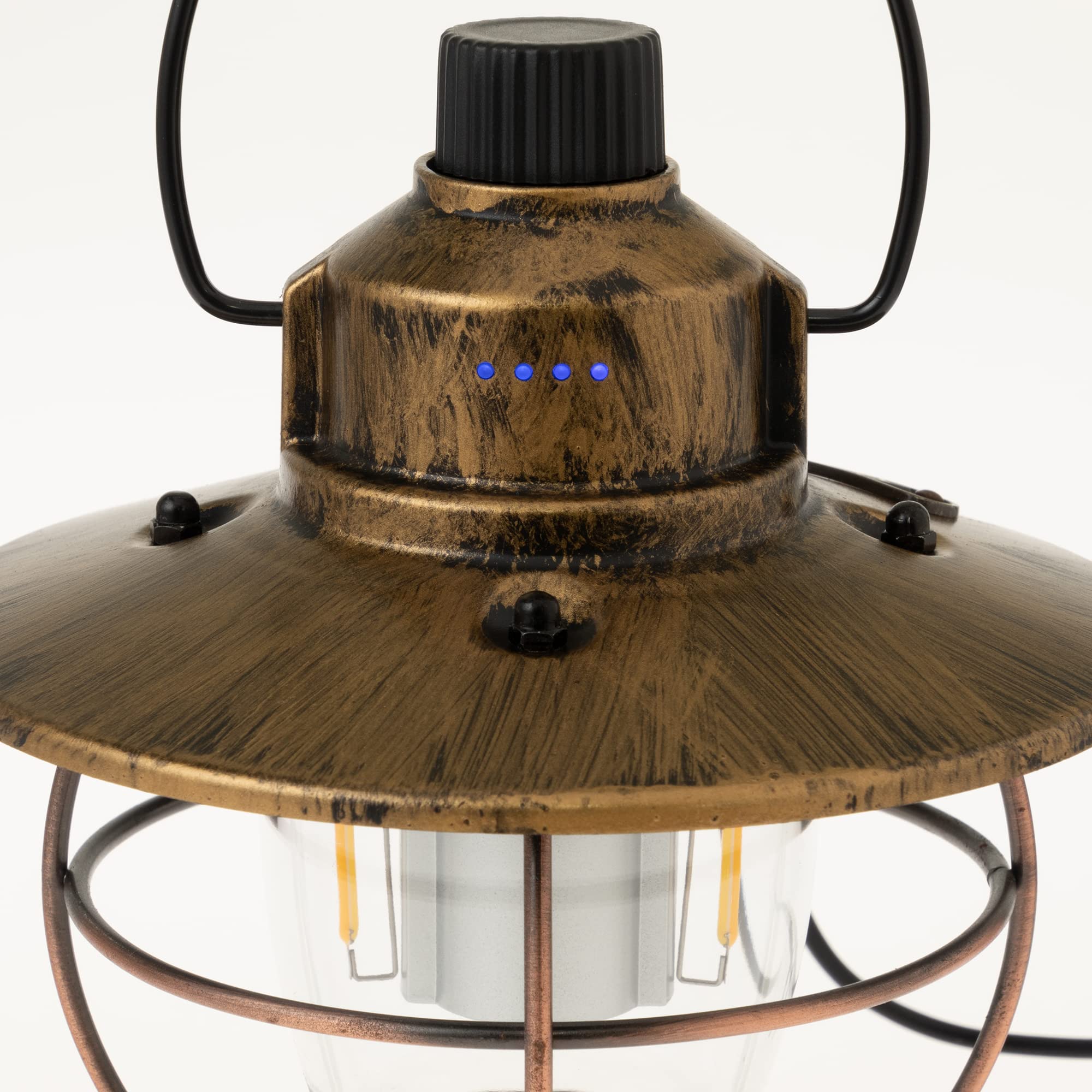 Amazon.co.jp: NICOH アンティーク LED ランタン 充電式 ブロンズ USB