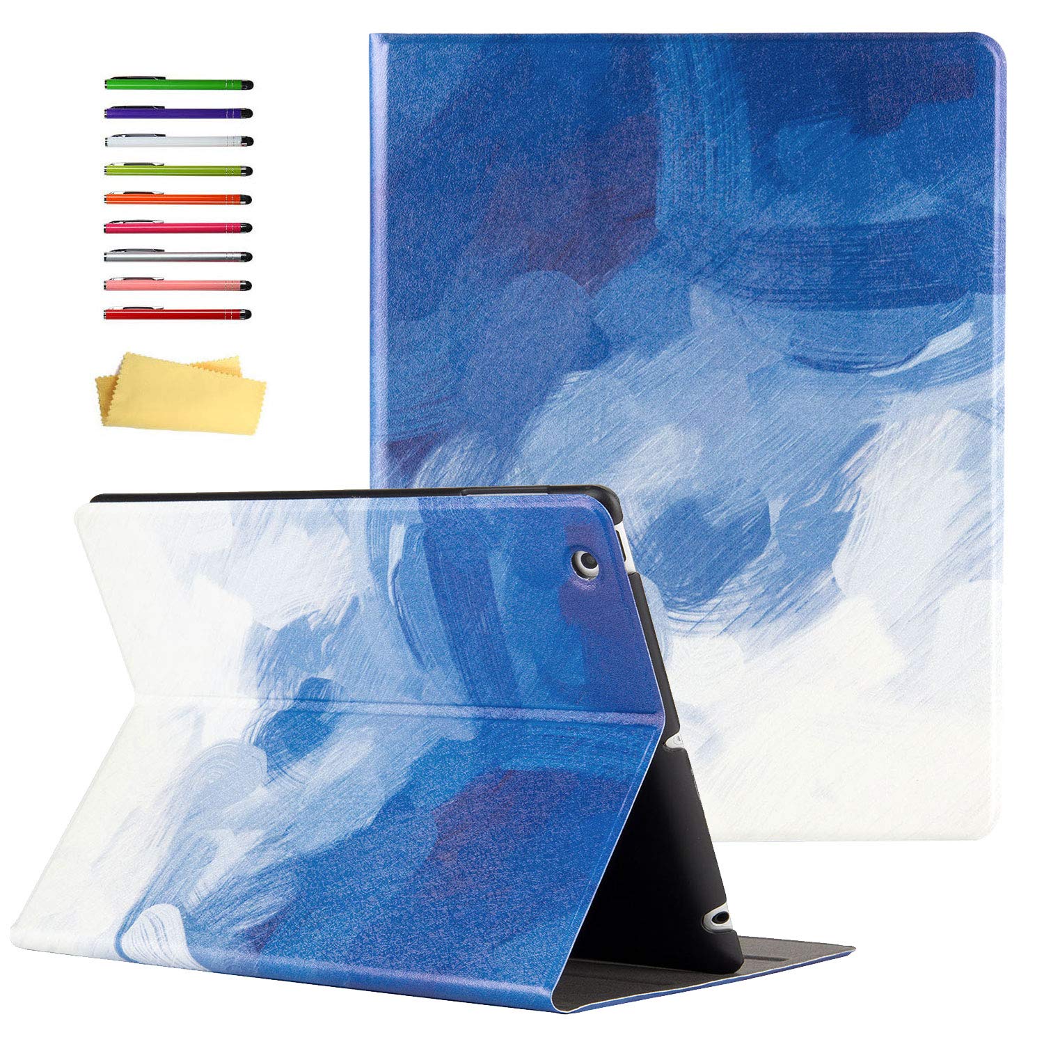 UUcovers Folio Case for iPad 2/3/4 Old Model in Blue Marble