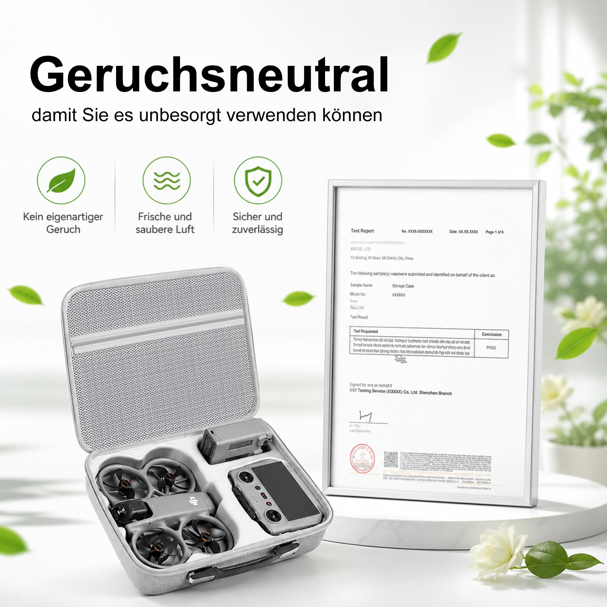 Tasche für DJI Avata 360 Fly More Combo – Koffer für Avata 360 Drohne, RC 2 Fernbedienung, 3 Akkus, Charging Hub und Propeller – wasserabweisend, stoßfest, mit Schultergurt