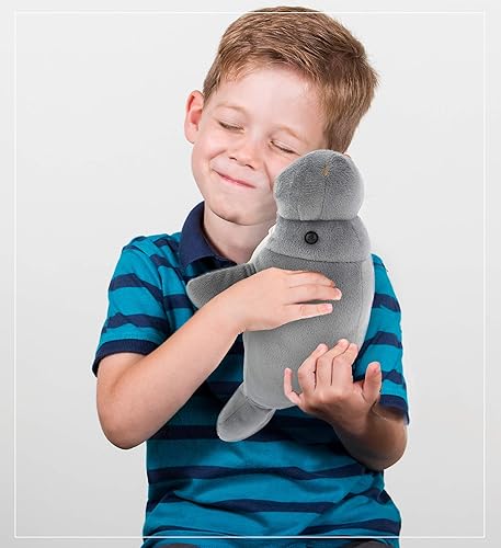 Miniatura 7 de DolliBu Colección de animales de peluche salvajes, colección de peluches suaves, regalos de animales para niños, peluche de manatí, criatura marina