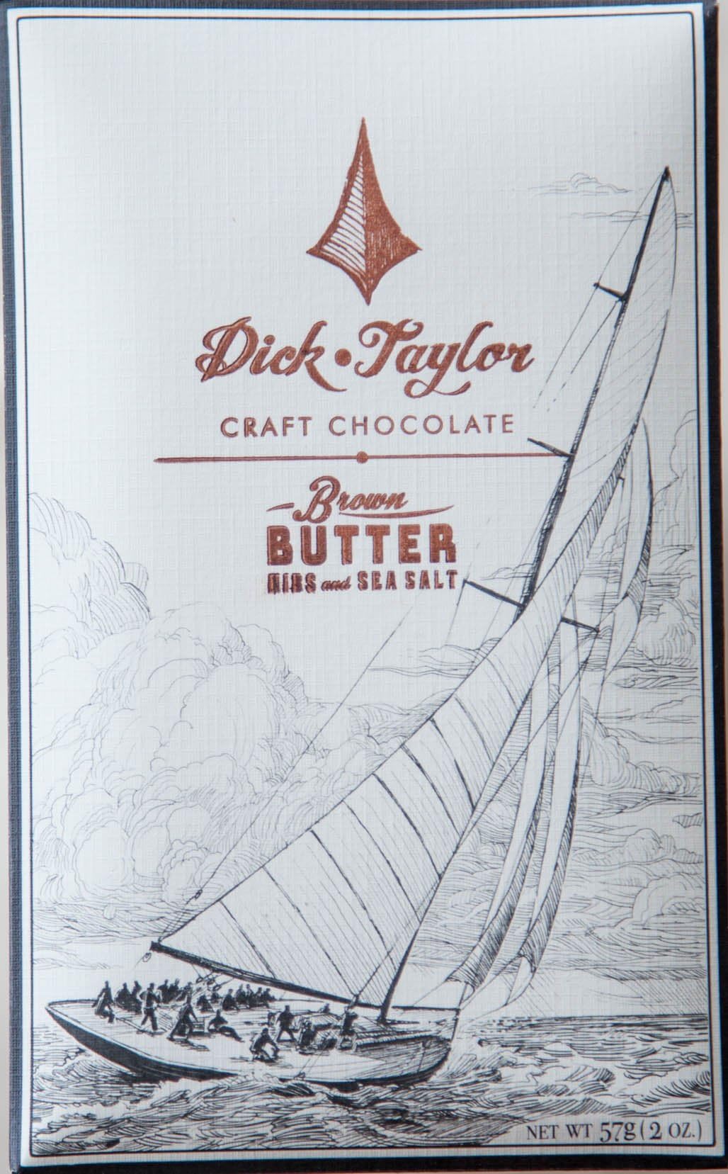 Dick Taylor Chocolate Bar Chocolate Brown Butter Nib Sea Salt, 2 Oz