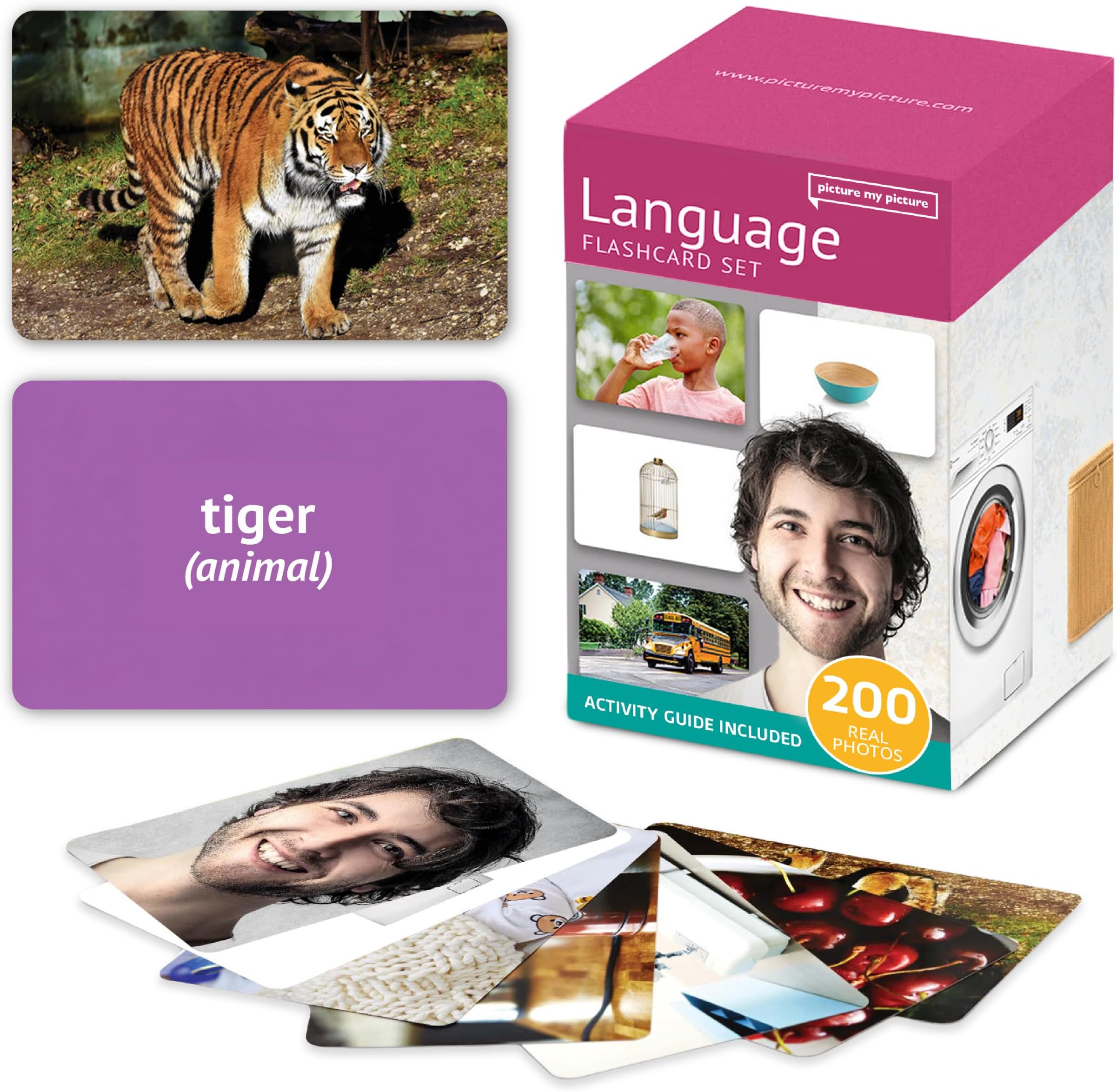 Picture My Picture Language ABA Therapy Cards, 200 Real Photos, Ages 3+