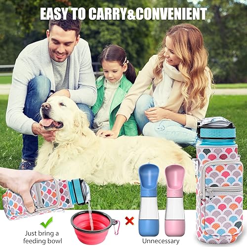 Miniatura 6 de Portabotellas de agua, soporte para botella de agua para caminar, senderismo, bolsa cruzada aislada con asa ajustable y correa de hombro para