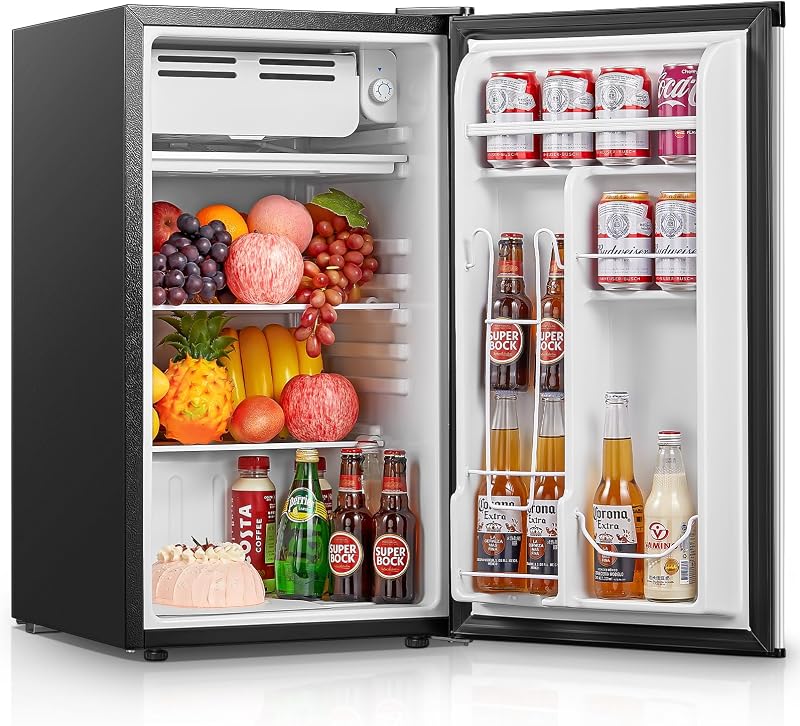 FOHERE 3.2 Cu.ft Compact Fridge 3.2 cu ft Compact Freezer Silver — 1 of 7