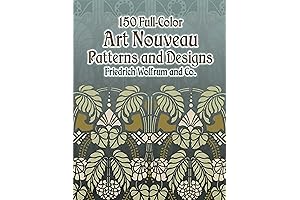 150 Paint-Ready Art Nouveau Patterns and Designs for DIY Lovers