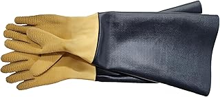 Natural Latex Rubber Gloves for Sandblasting Sandblaster Sand Blast Cabinet - 6" x 24"