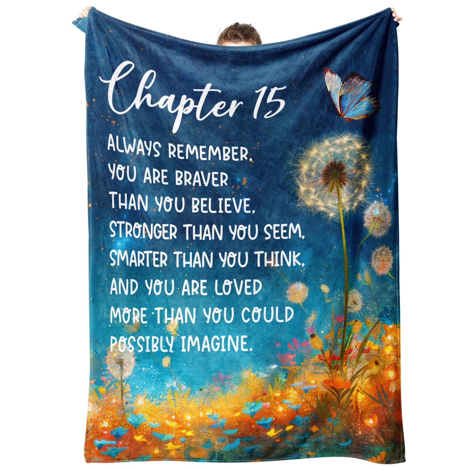 Gifts for 15 Year Old Girl, 15th Birthday Decorations Blanket 50''x60''