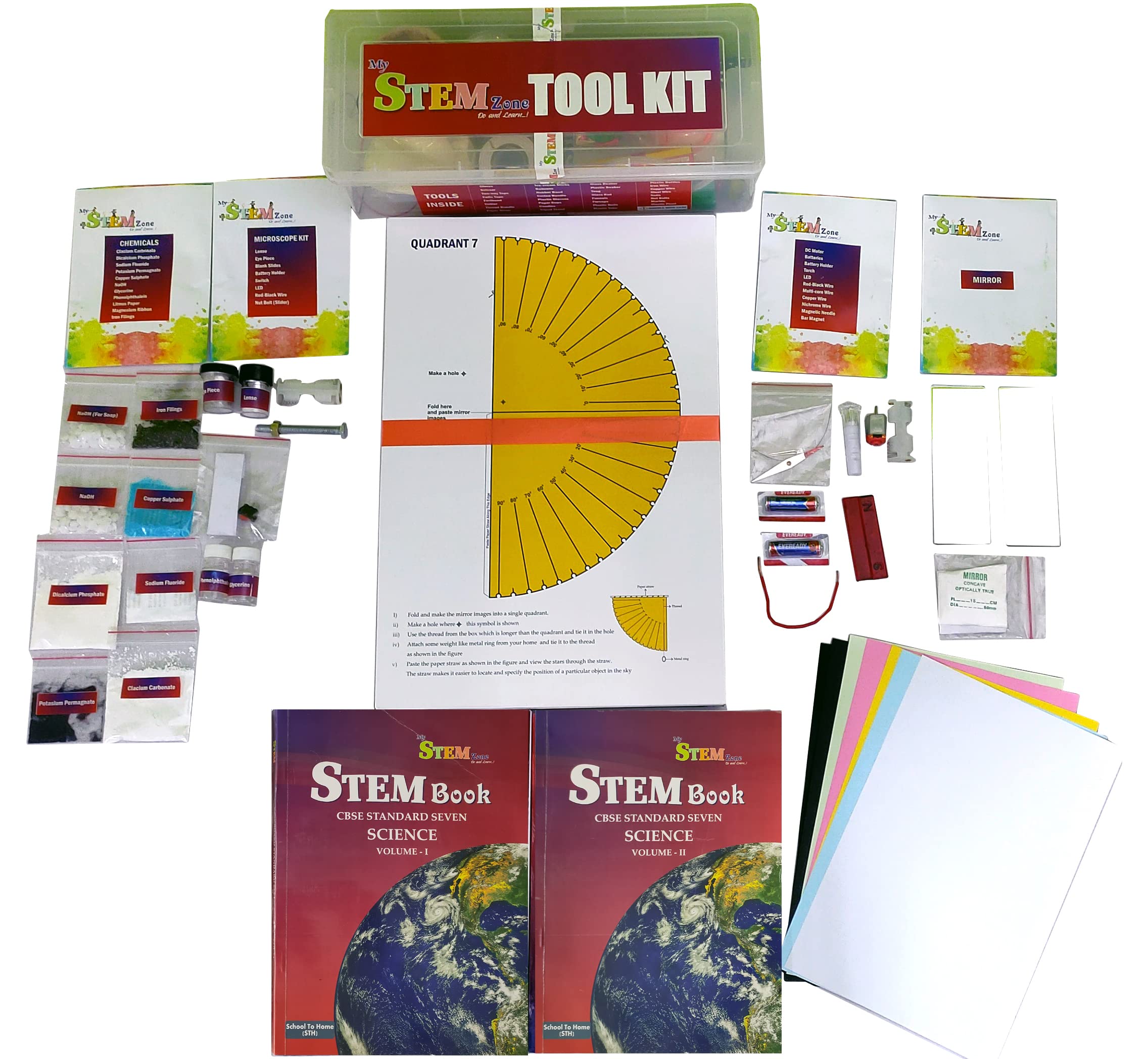 Buy My STEM Zone Grade VII Science CBSE. 2 STEM Books + 62 Experiments
