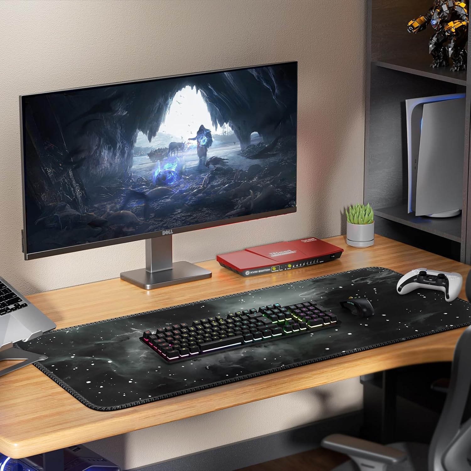 Anyshock Desk Mat, Gaming Mouse Pad Large, XXL Keyboard Matt, Long Mousepad With Non Slip Base, Giant Computer Desk Pad Mat Extended For Office - View #5