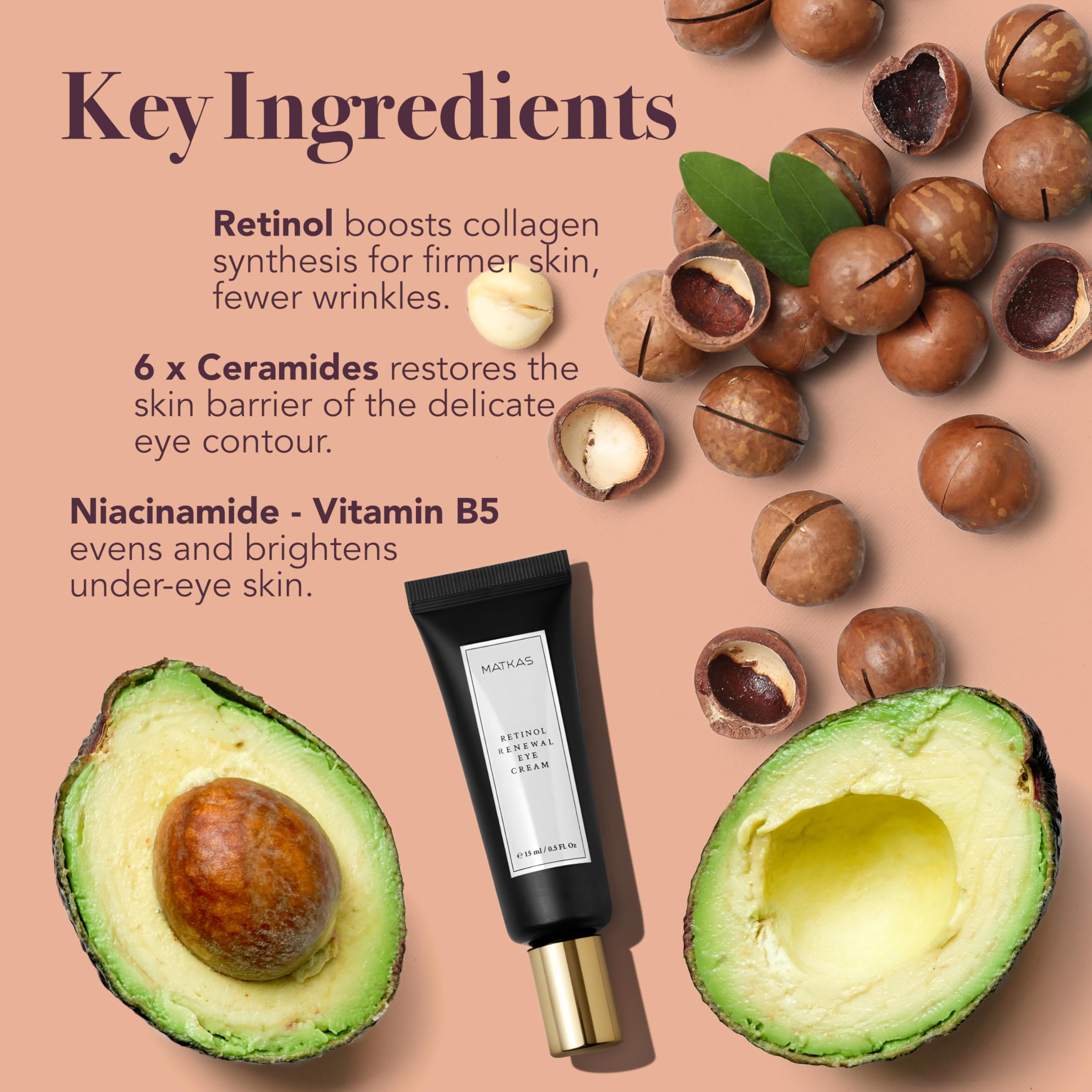 Crema de ojos coreana con retinol para ojeras e hinchazón, arrugas, líneas finas, crema antienvejecimiento de noche debajo de los ojos, niacinamida, raíz de cúrcuma, 6 tipos de ceramidas, ácido 4