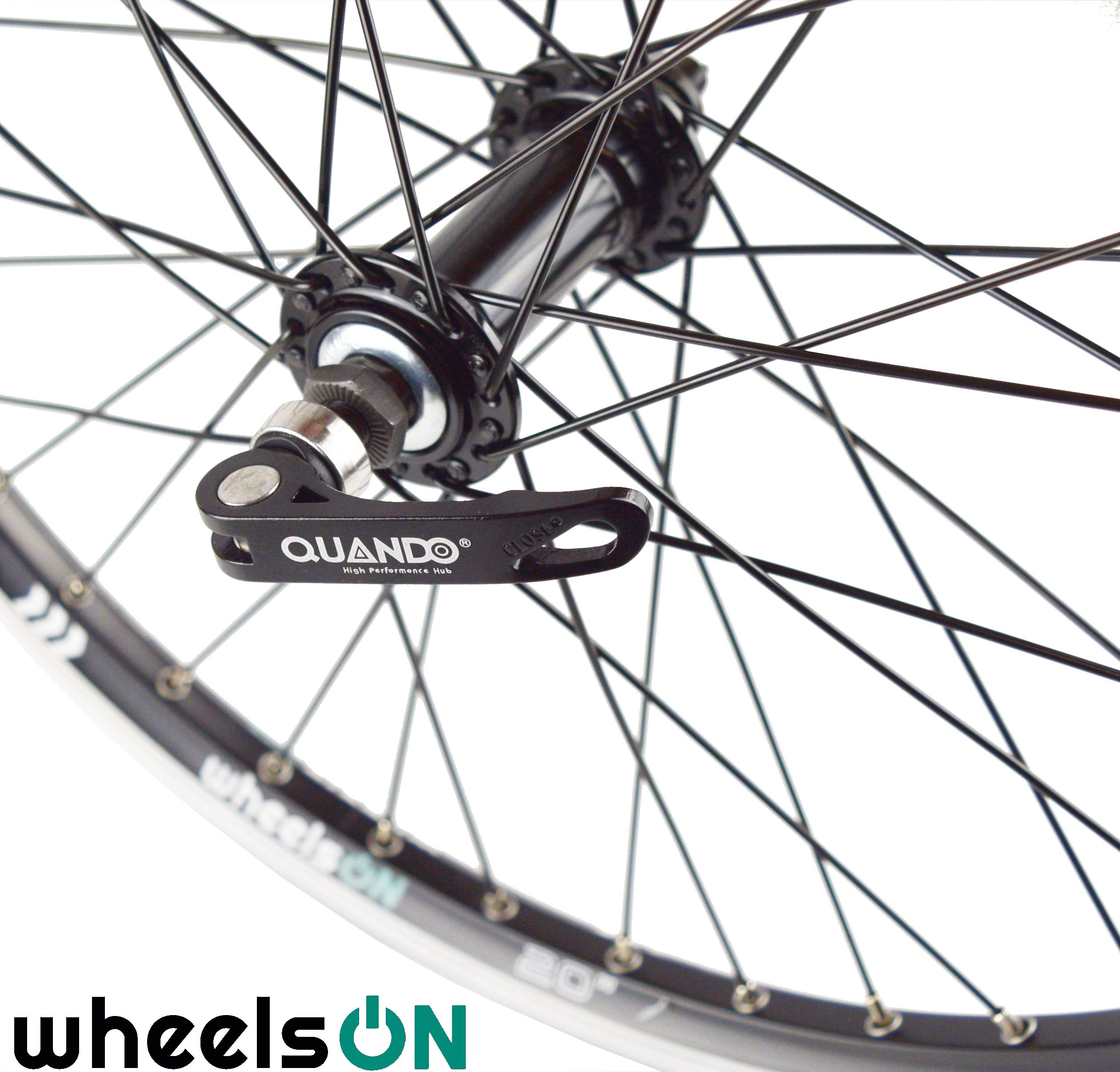 wheelsON 20 inch Front Wheel Folding Bike RimBrakes 36H Black Quick Release Buy Online in