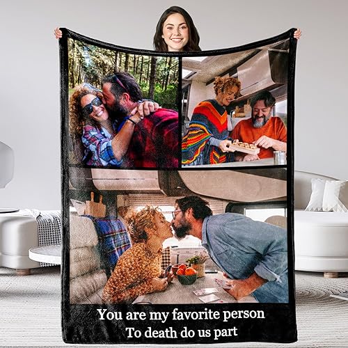 Miniatura 9 de DIYKST Manta personalizada con fotos, manta de fotos personalizada, mantas personalizadas con fotos, manta de fotos personalizada con imágenes,