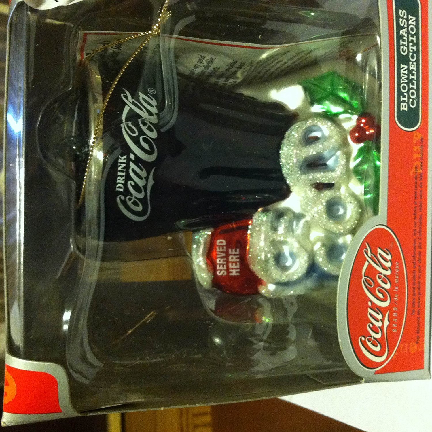 Verre soufflé à froid Coca Cola Ice gobelet de collection rétro 2002 art de la table