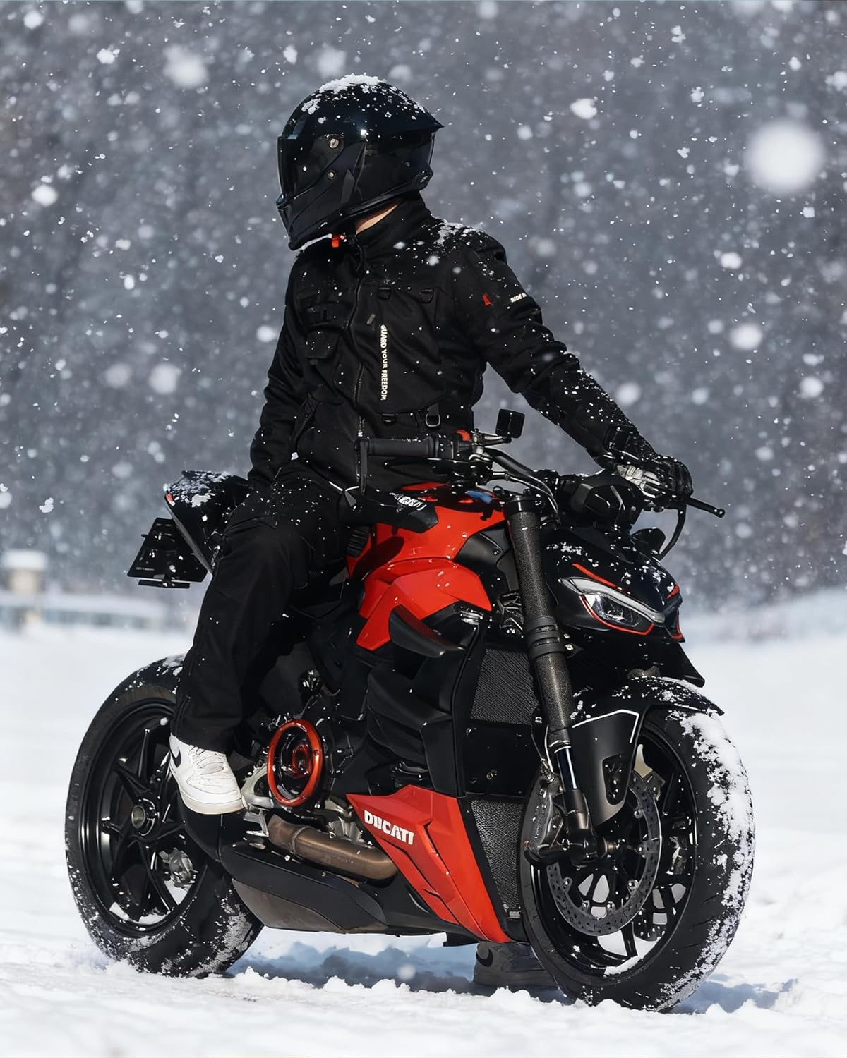 Motorcycle Jacket, CE Certified, Winter Windproof Riding Jacket for Cold Weather with Removable Warm Liner L - Image 8