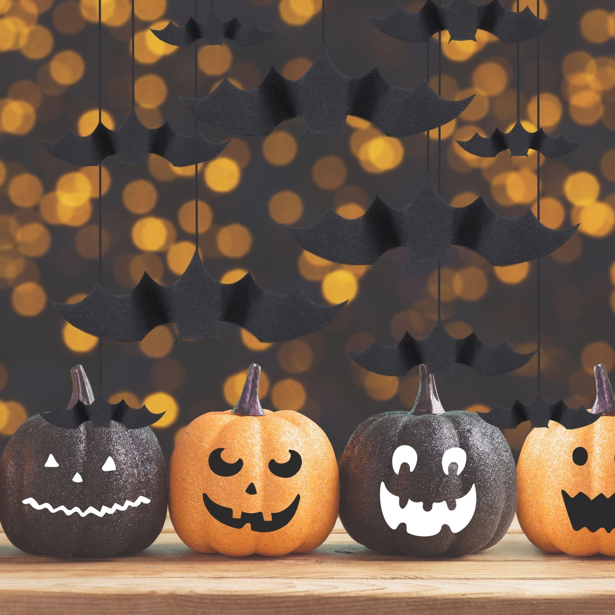 Lot De 3 Bandeaux Halloween Enfant – Chauve-souris, Citrouille, Yeux – Doux Et Ajustable 45-55 Cm