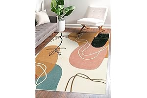 Wonnitar Boho Art Area Rug: A Style-Forward and Functional Rug for Your Office Space