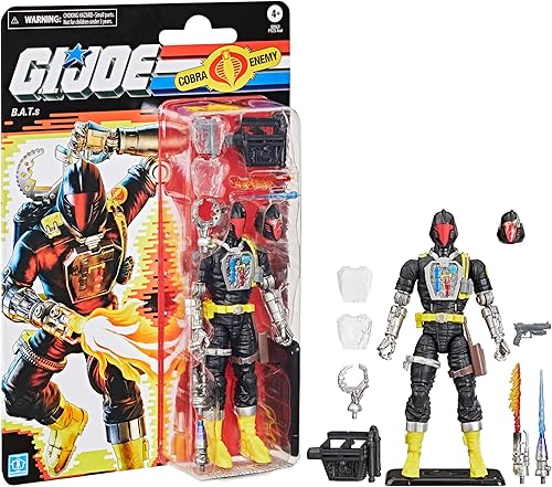 Miniatura 9 de G.I. Joe Classified Series Retro Cardback B.A.T. (Battle Android Trooper), figura de acción coleccionable de 6 pulgadas con 11 accesorios