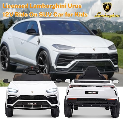 Miniatura 2 de ENYOPRO Lamborghini Urus - Vehículo eléctrico de 12 V, vehículo eléctrico de juguete para niños con control remoto, bocina, radio, reproducción de