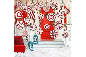 36Pcs Double Sided Christmas Lollipop Outdoor Lawn Decorations
