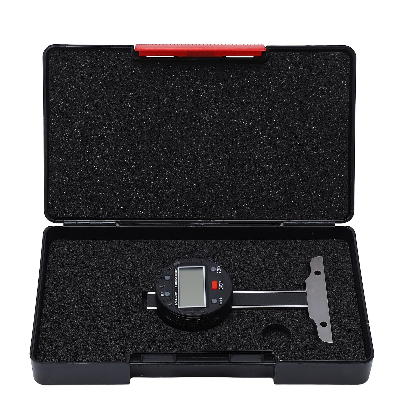 Depth Gauge 0-50.8mm Micrometer Thin Bar LCD Screen USB Port Electronic Depth Gage