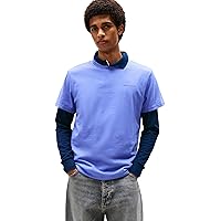 Tommy Jeans Uomo T-Shirt Maniche Corte Linear Chest Tee Slim Fit