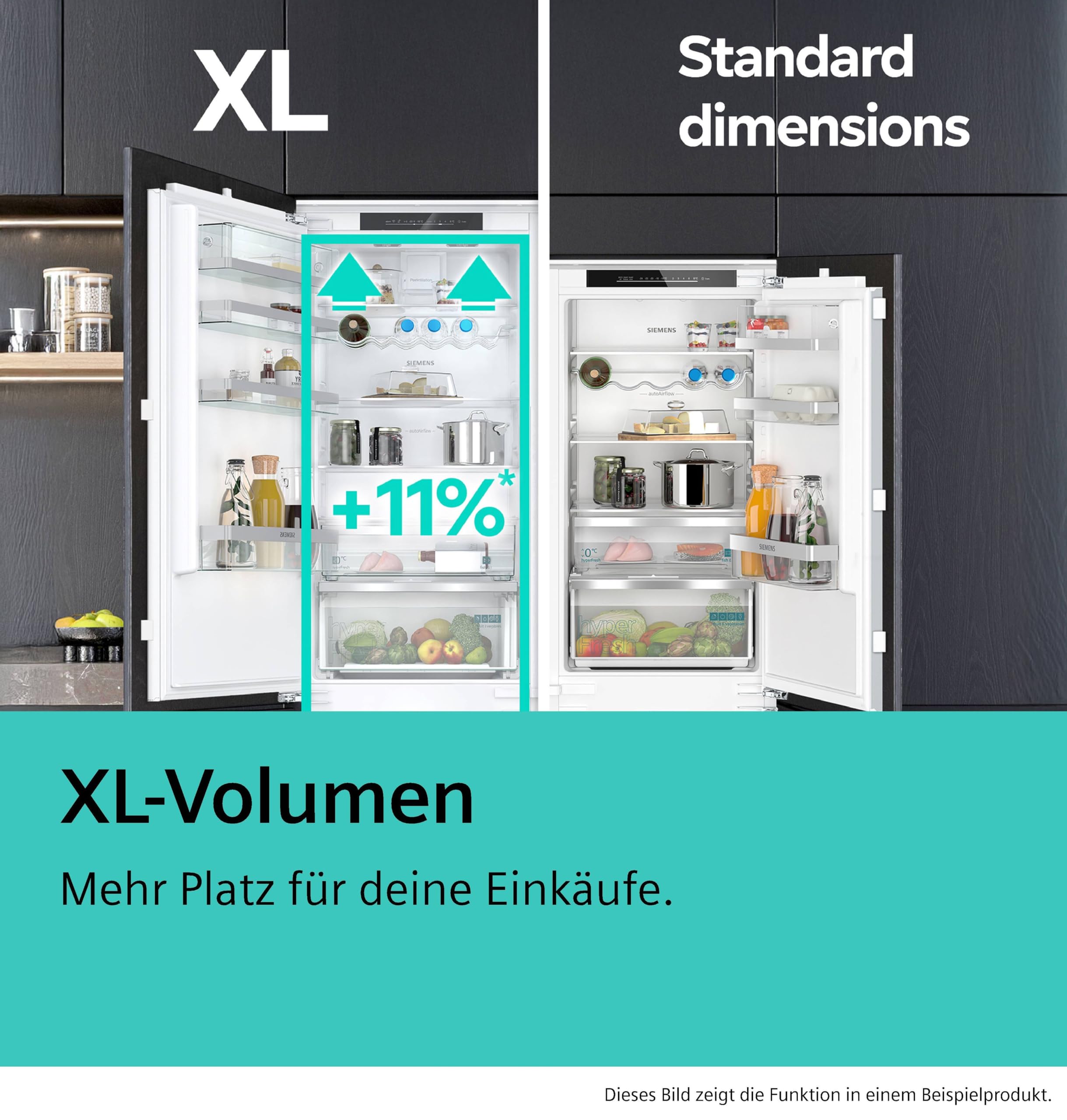 Siemens iQ500 Einbau-Kühl-Gefrier-Kombination 194 x 56 cm Nische KI96NADC0