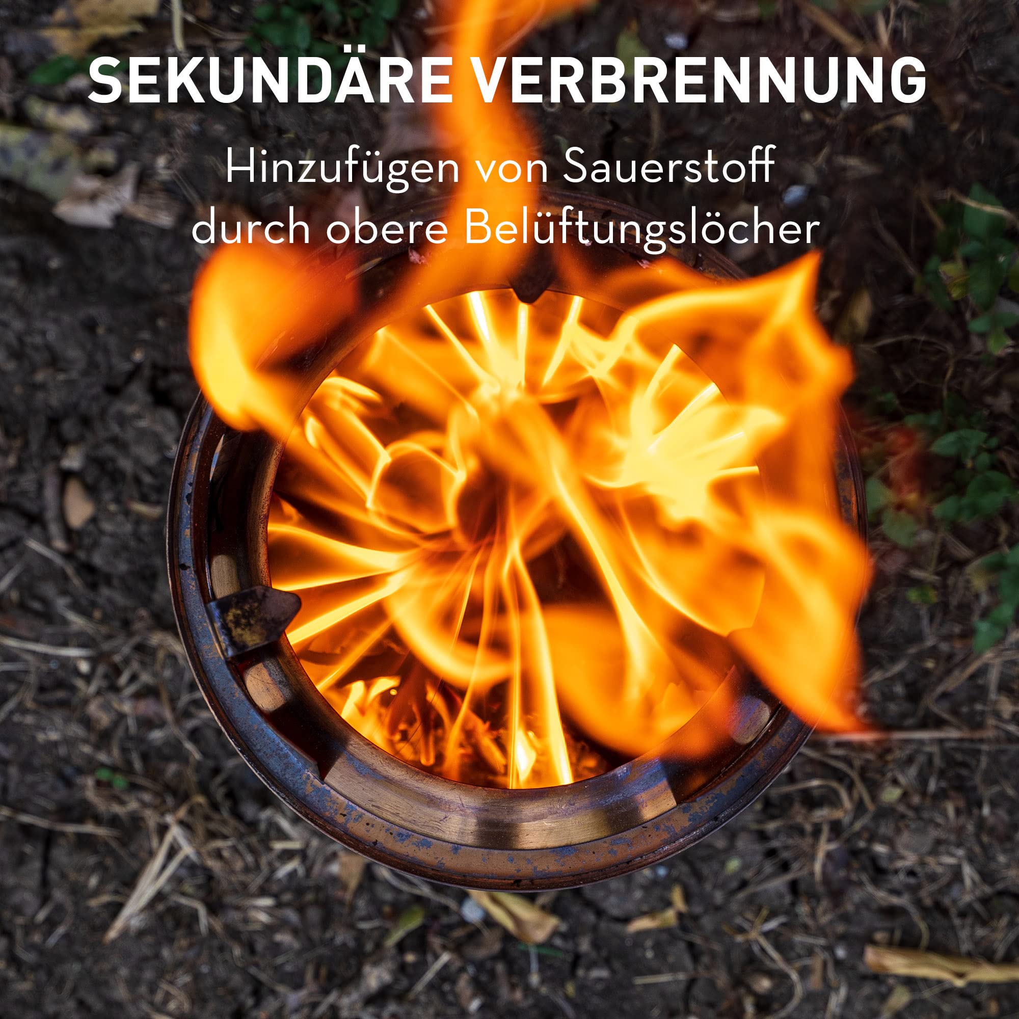 Solo Stove Titan Campingkocher | Tragbarer Camping Stove, Für 2-4 Personen, Rostfreier Edelstahl, Leistungsstarke, effiziente Holzverbrennung mit geringer Rauchentwicklung, 20x13cm, 468g leicht