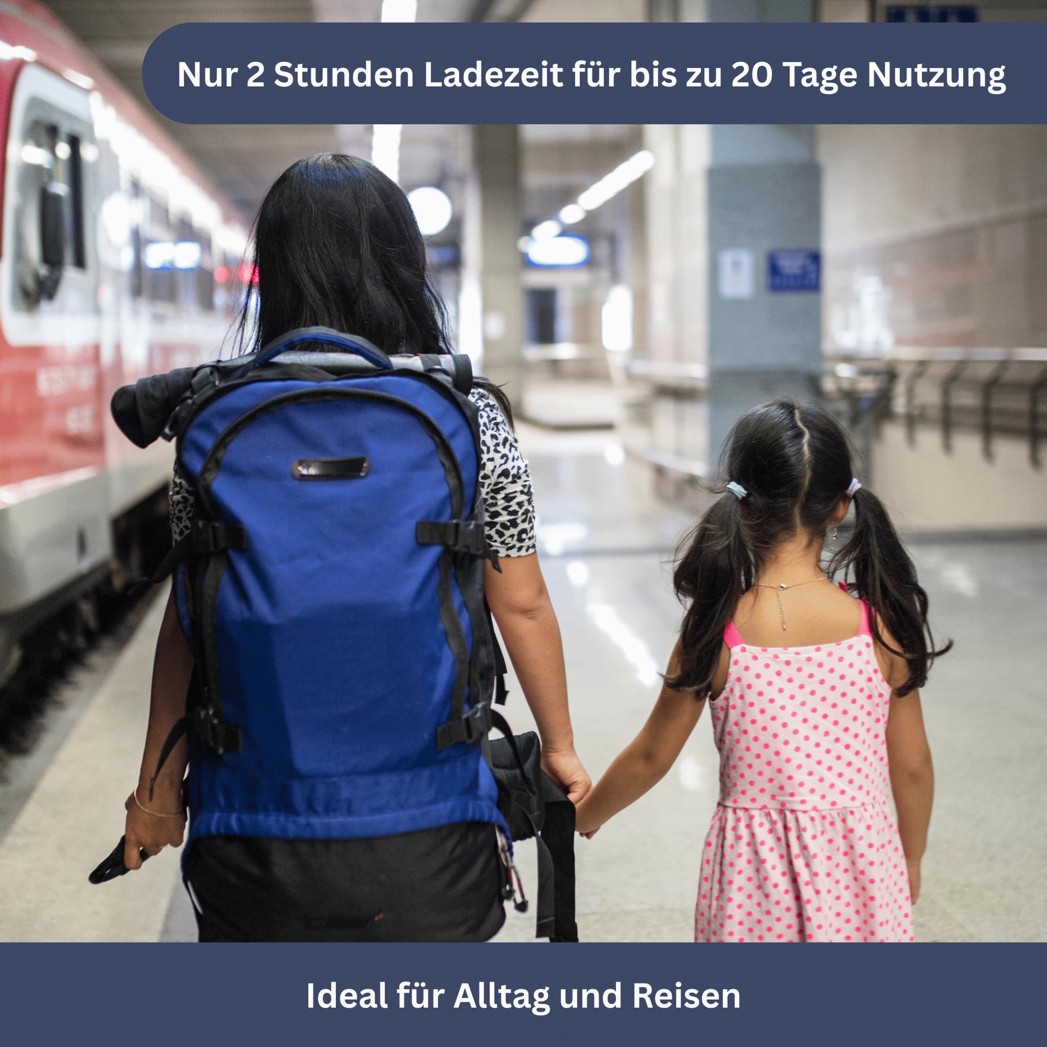 GesundPur HappyZahn 360 – Smarte Rundum-Zahnpflege für Kinder Ultraschallzahnbürste für Kinder mit U-förmigen Silikonbürstenköpfen und LED-Beleuchtung – Ideal für Jungen und Mädchen
