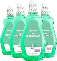 Vista 7 de Yaxa Basics Enjuague bucal Fresh Breath, menta, 33.8 onzas líquidas, (anteriormente Solimo)