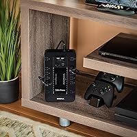 Vista 6 de CyberPower Sistema UPS ST900U Standby, 900VA/500W, 12 tomacorrientes, 2 puertos de carga USB, compacto, negro