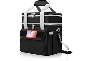 22L Insulated Lunch Bag Large Capacity with Double Deck for Men and Women
