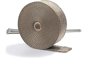 ARTR Titanium Exhaust Header Heat Wrap 2" X 50' For Temperature Protection
