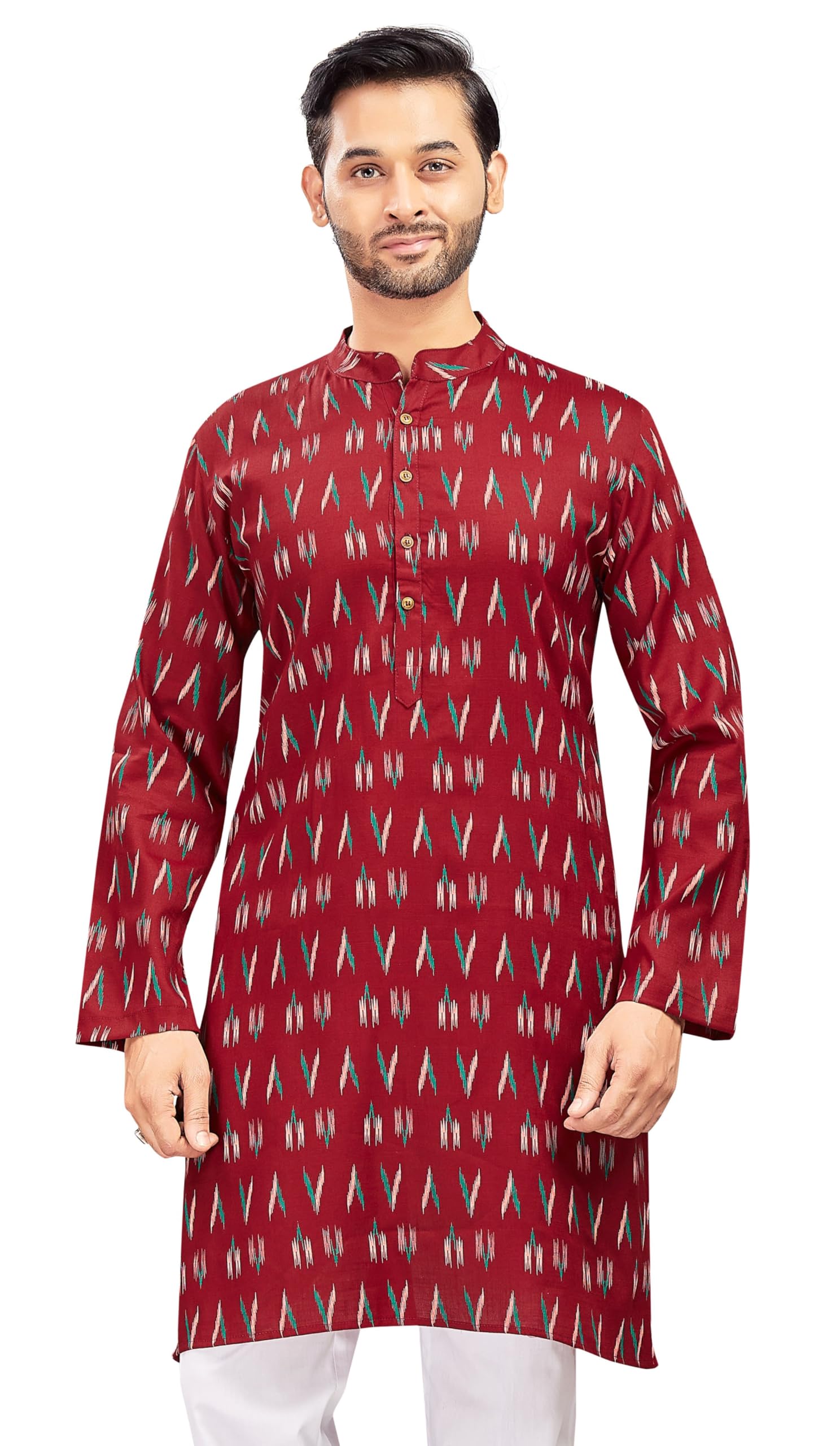 studio shringaar Men's Cotton Relaxed Fit Straight Kurta-picture-10