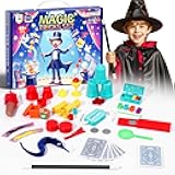 luluck Magic Tricks Kit - 60+ Magic Tricks for Kids Age 6-12, Magician Set with Magic Props & Instructions for Beginners, Perfect for Christmas, Halloween, or Birthday Gifts