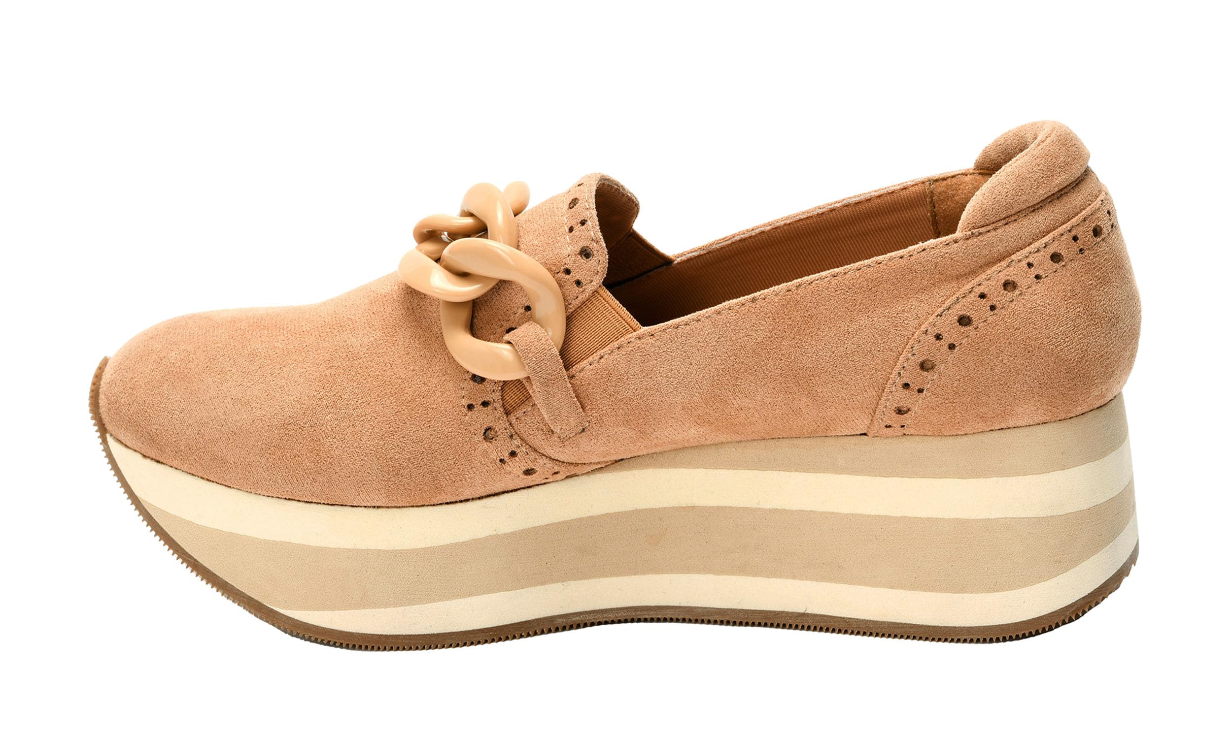 Corkys FootwearSo What Slip-On 1.75-inch Platform Sneakers, Cushioned Insoles, Chunky Chain Detail, Comfortable, Stylish, Trendy Footwear