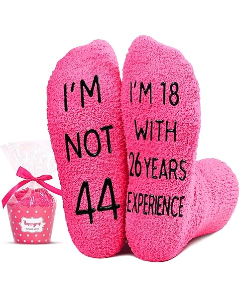 HAPPYPOP Birthday Gifts for Women - 45th 50th Socks for Mom Wife Friends, Gift Ideas for Her