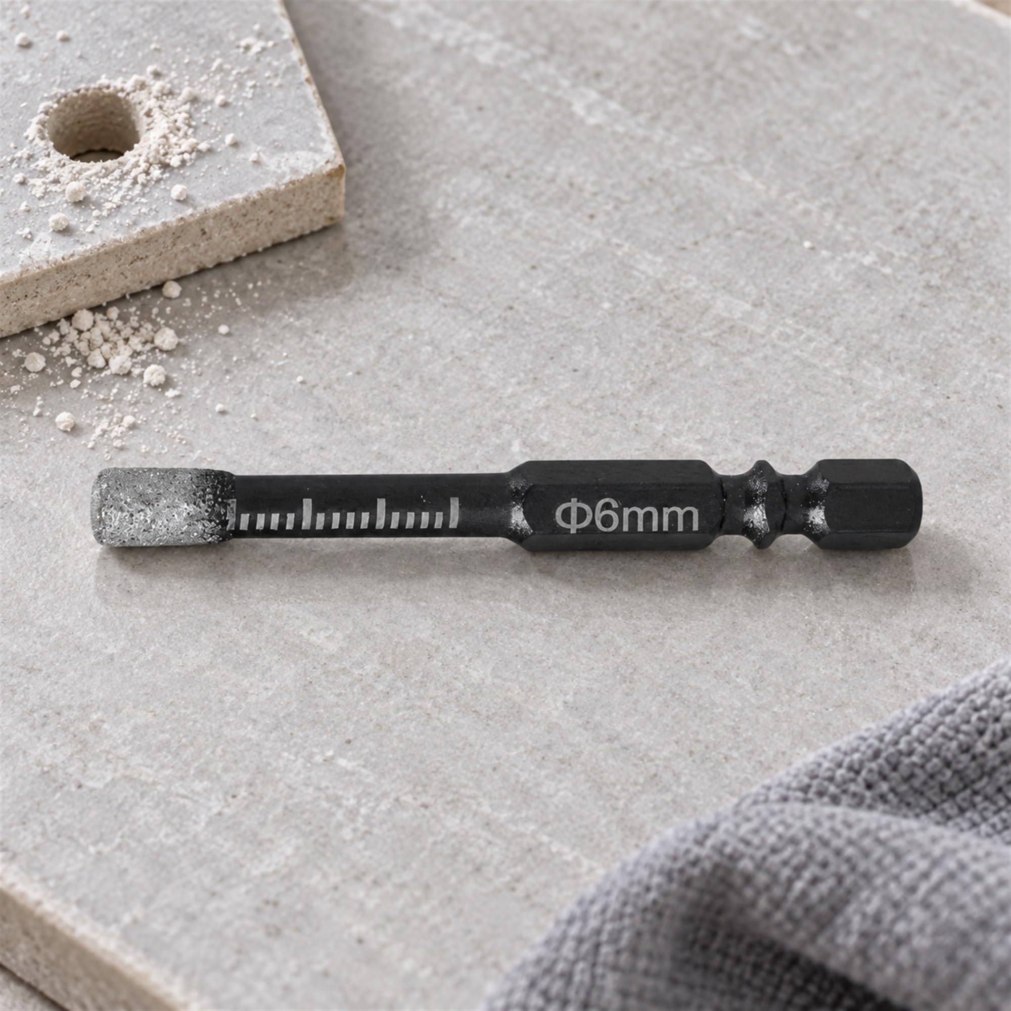 Diamond Dry Drill Bit for Tile, Ceramic and Stone Drilling, Hole Making Accessory for Everyday Renovation Projects