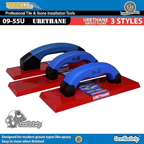 Miniatura 5 de Troxell USA - Flotador de lechada de uretano de 4" x 9" con mango SoftGrip