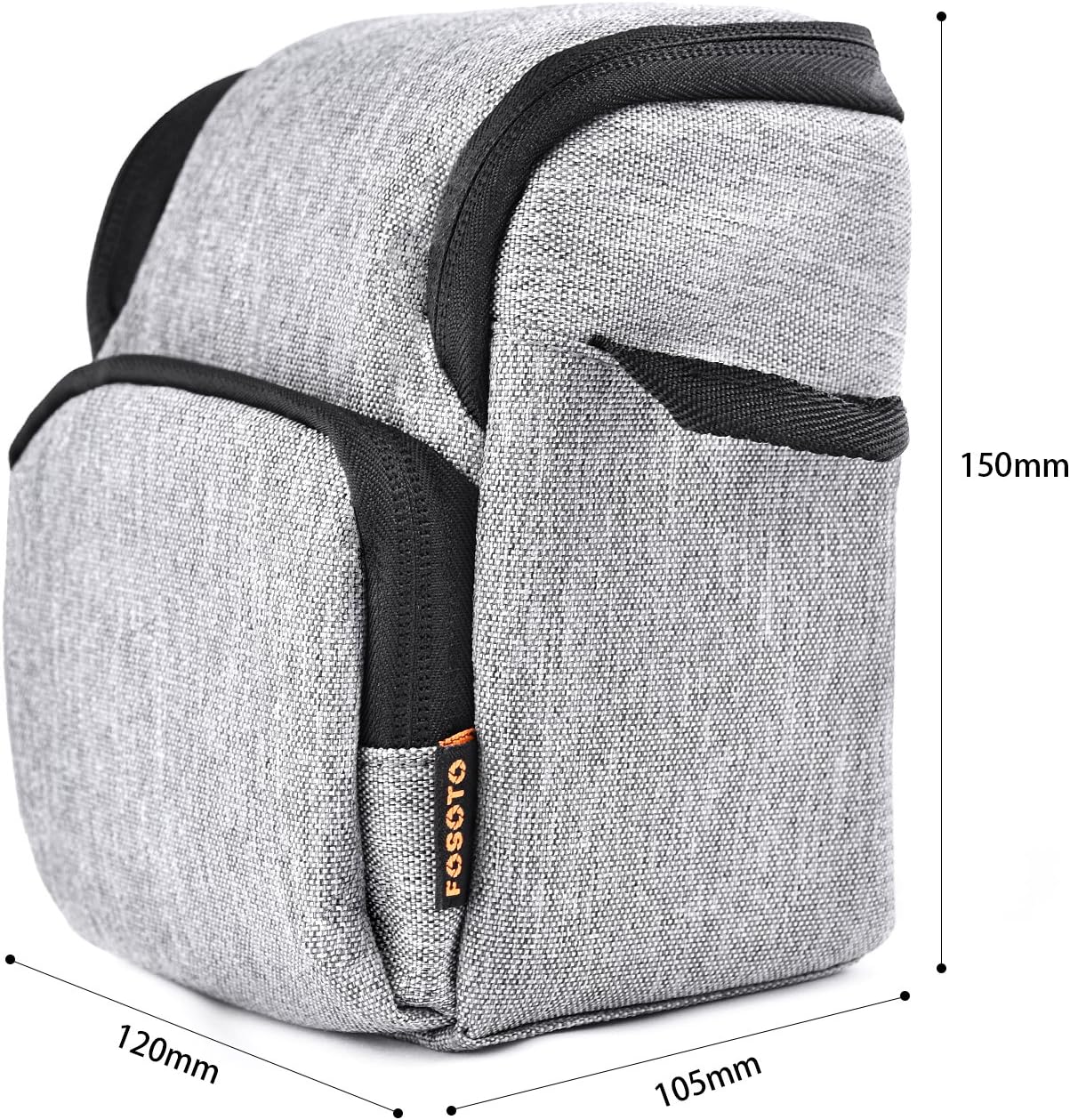 FOSOTO Camera Case Bag Compatible for Nikon L340 L330 B500 L840,Canon SX420 SX720 SX620 G7X, Sony A6000 A6300 a5100 NEX-6 W830 RX100 RX0M2,Panasonic GX85 ZS60 Long Zoom or Compact Syste