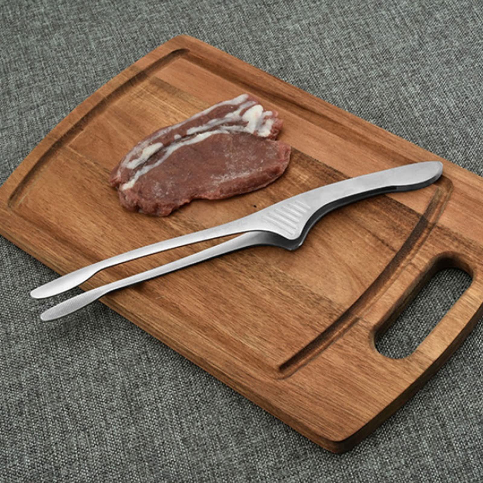 Pinze da Cucina per Barbecue, Cibo, Barbecue, Clip in Acciaio Inox, pinze da Cucina, Pane, Cottura al Forno, grigliate all'aperto, Morsetto
