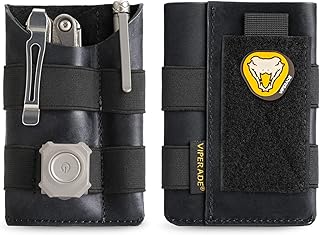 VIPERADE PL5 EDC Organizer Pouch, EDC Pocket Organizer for Men, Slim EDC Pouch with DIY Patch Area, EDC Pouch Organizer for Daily Carry
